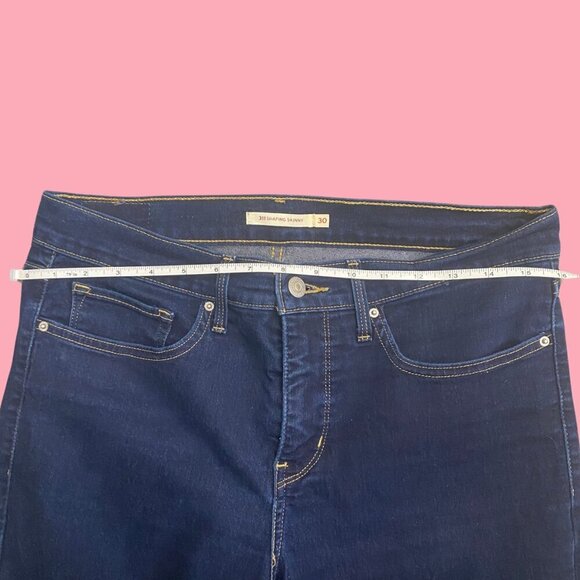 🖤 Levi’s 311 Shaping Skinny Jeans - Size 30 (Dark Wash Stretch Denim) 🖤 - Picture 4 of 8